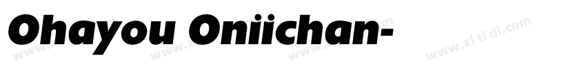 Ohayou Oniichan字体转换